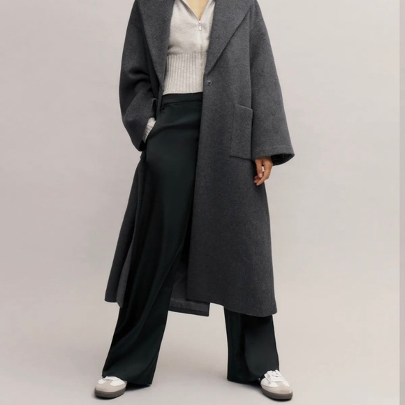 Reformation Pants - NWT Reformation Bryan Black Satin Mid Rise Dress Pant 4